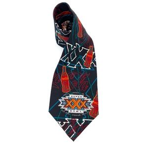 Super Bowl 30 Coca Cola Cowboys & Steelers NeckTie